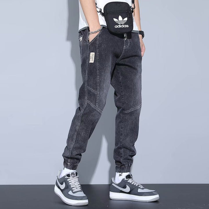 Men's Jeans Slim Fit Fashion Ankle-tied Harem Pants