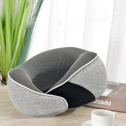 u-shaped memory foam travel neck pillow, view 4 - MRSLM