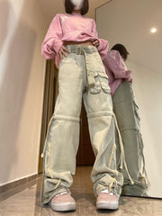 high-waisted loose jeans, view 4 - MRSLM