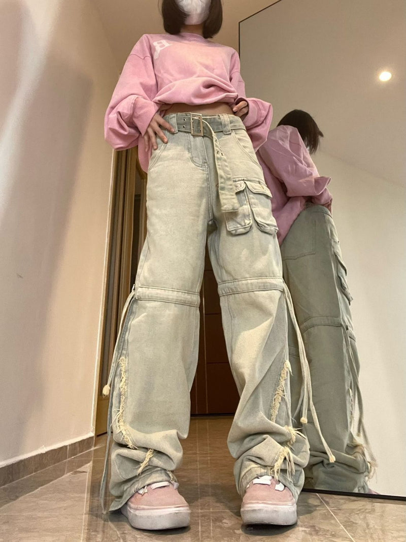 high-waisted loose jeans, view 4 - MRSLM