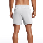 men's 5 inch four-way stretch workout shorts, view 10 - MRSLM