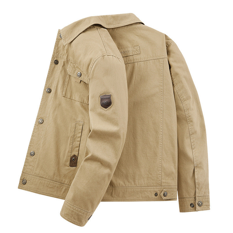 Einfarbige Freizeitjacke für Herren