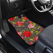 rose-blush floral car floor mats set, view 4 - MRSLM