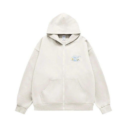 unisex brushed zip up hoodie, view 3 - MRSLM