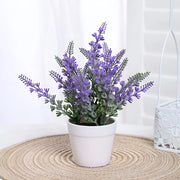 artificial lavender set with iron basket, view 6 - MRSLM