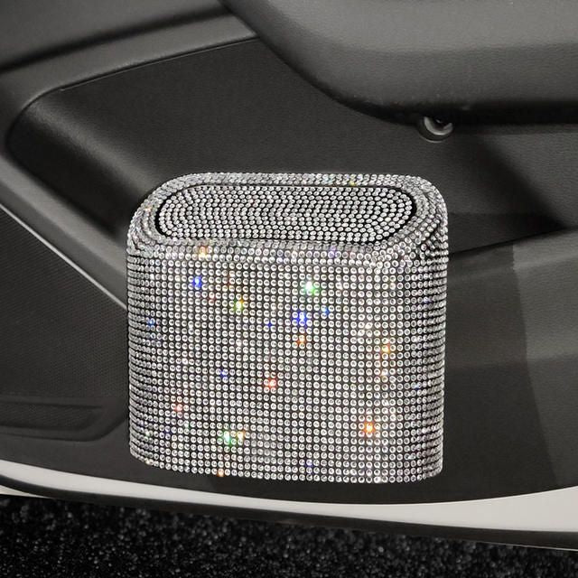 Bling car trash can with rhinestones - MRSLM