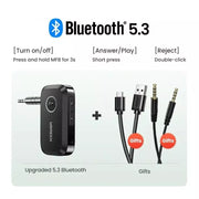 wireless Bluetooth car receiver adapter, view 2 - MRSLM