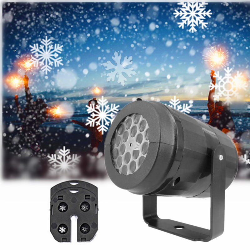 Rotating Christmas snowflake LED projector light, view 10 - MRSLM