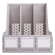 triptych magazine file holder desk organizer, view 3 - MRSLM