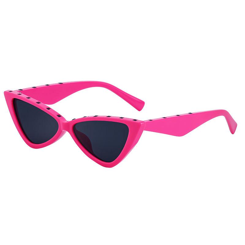 rivet cat eye sunglasses, view 2 - MRSLM