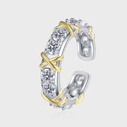 sterling silver u-shape geometric ring, view 4 - MRSLM