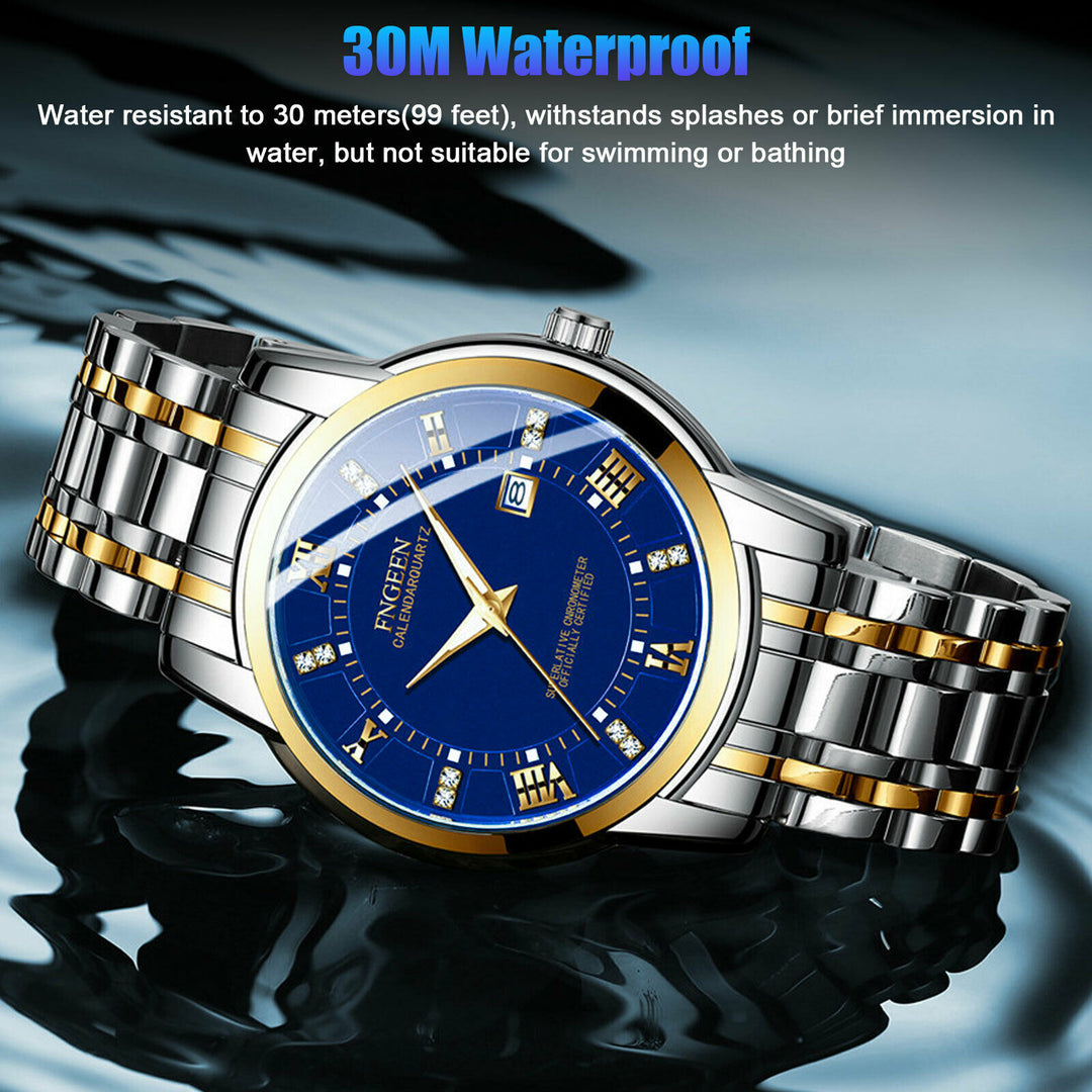 Stainless Steel Watch For MEN Quartz Luminous Classic Watches For Father Elderly