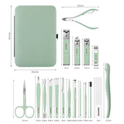stainless steel nail care set, view 9 - MRSLM