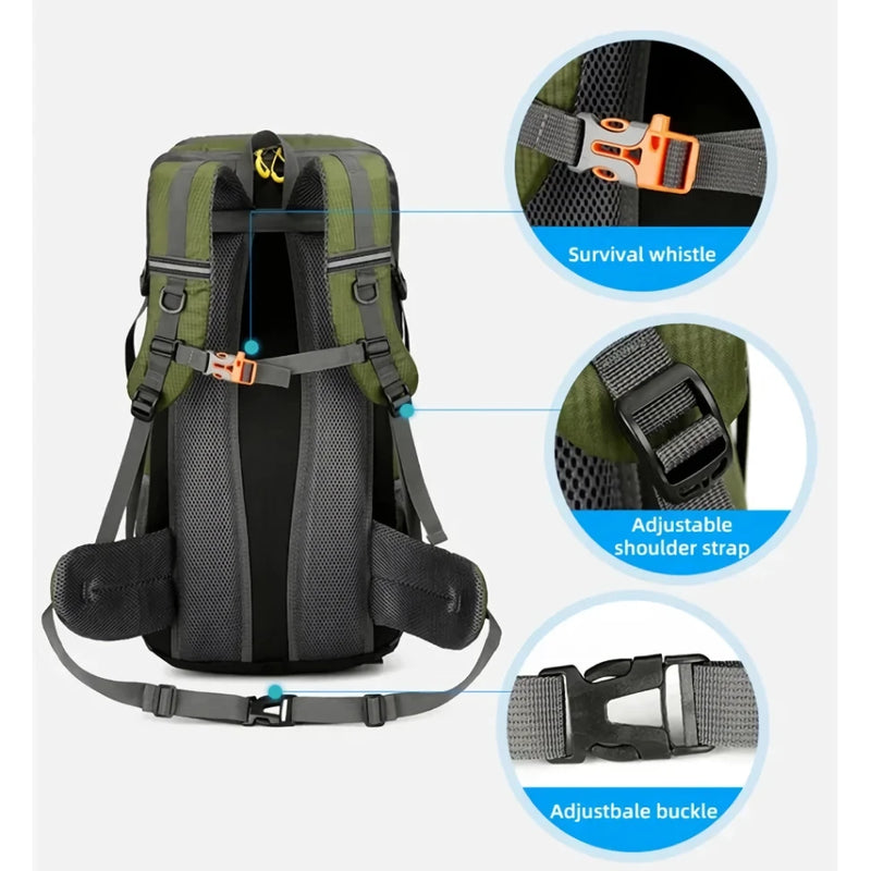 50L waterproof hiking backpack, view 11 - MRSLM