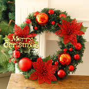 Metallic Christmas ornament wreath, view 3 - MRSLM