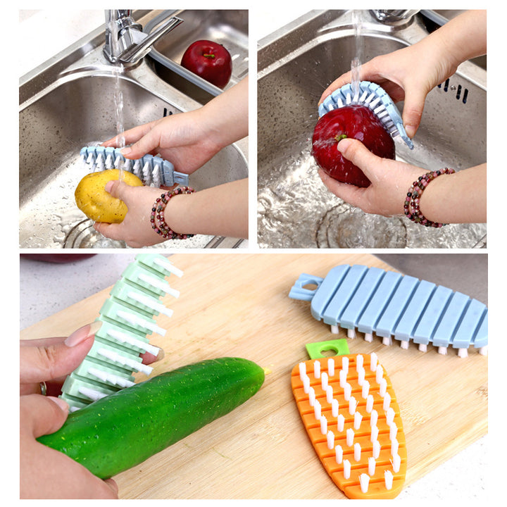 Multifunction Vegetable Fruit Cleaning Brush Flexible Potato Carrot Cucumber Cleaning Brush Kitchen Gadgets Cleaning Tools Accessories