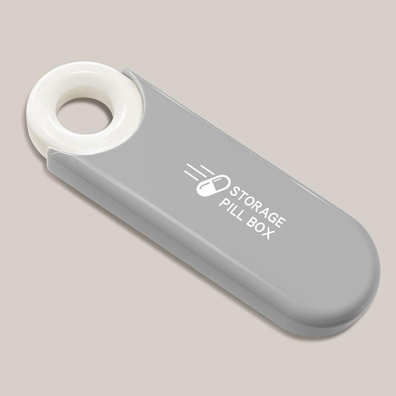 portable 3 compartment pill box, view 3 - MRSLM