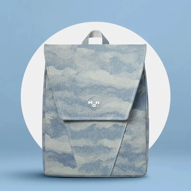 denim jacquard backpack - MRSLM