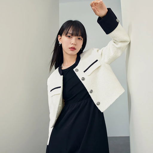 slim fit contrast color jacket, view 2 - MRSLM