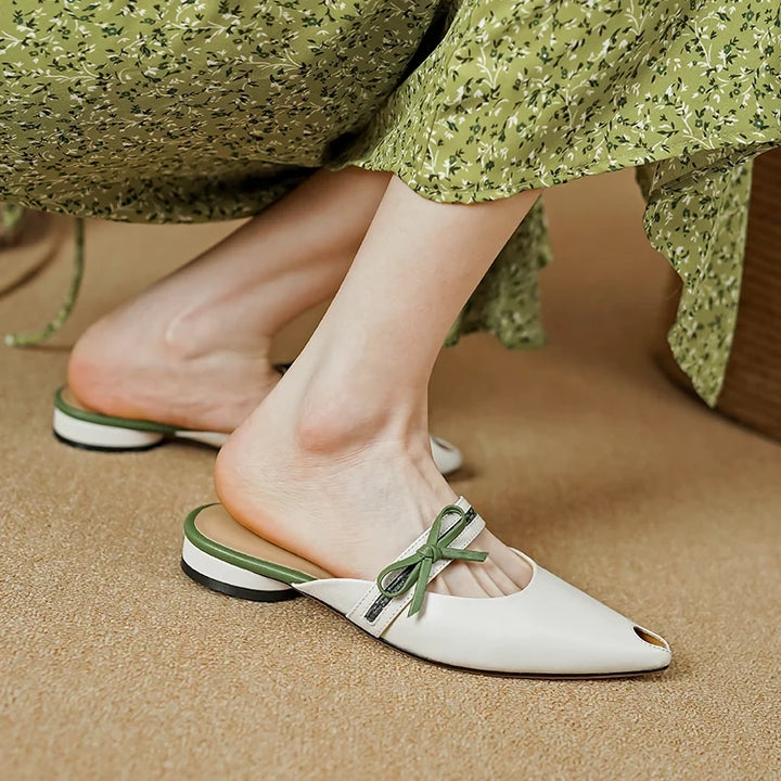 Summer Women Shoes Elegant Heel Mules