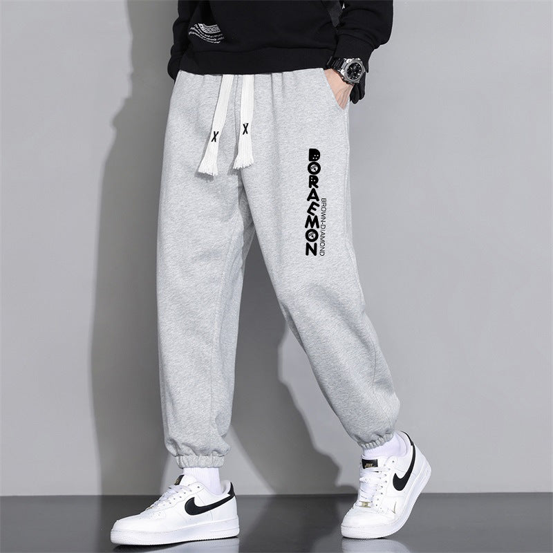 cropped casual loose mens long pants, view 17 - MRSLM