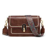 vintage textured square shoulder bag, view 3 - MRSLM