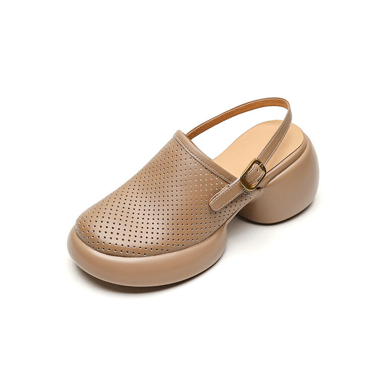 round toe platform heels, view 16 - MRSLM
