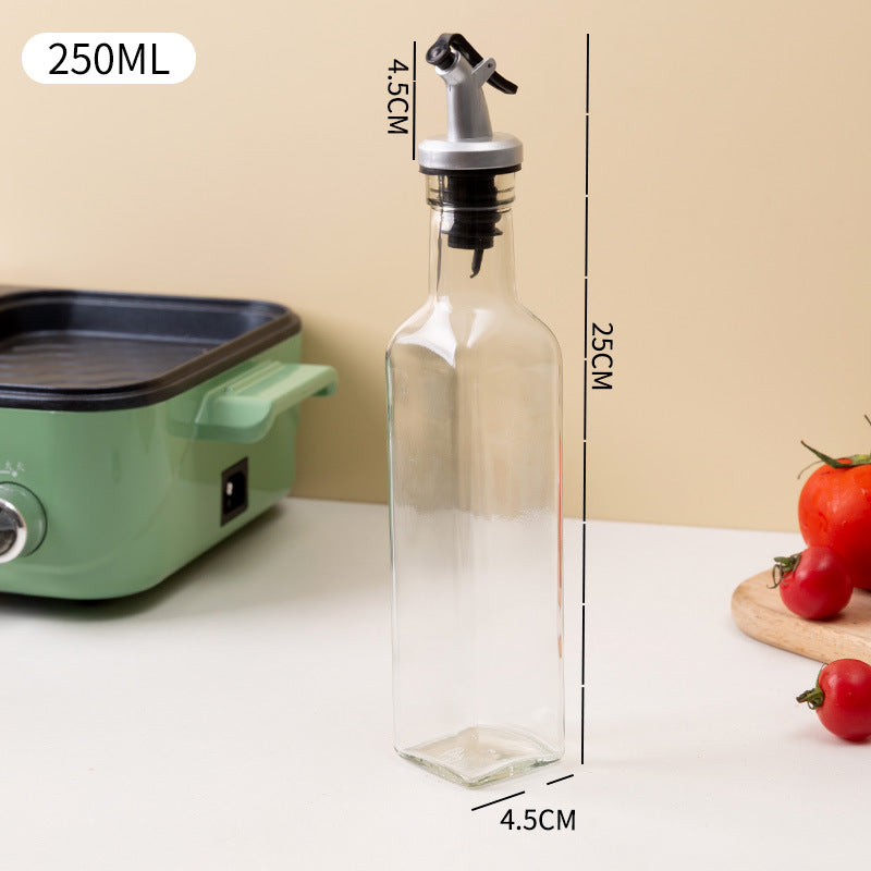 transparent leakproof olive oil bottle, view 4 - MRSLM