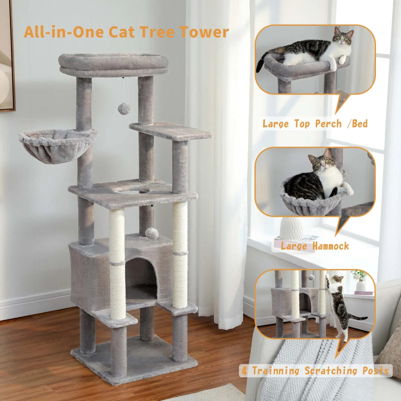 multi-level cat tree with condo, view 8 - MRSLM