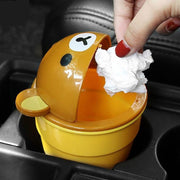 cartoon bear car trash can, view 4 - MRSLM