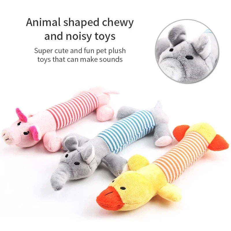 Squeaky plush dog toy, view 7 - MRSLM