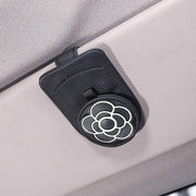 Leather car visor sunglass and card holder, view 10 - MRSLM