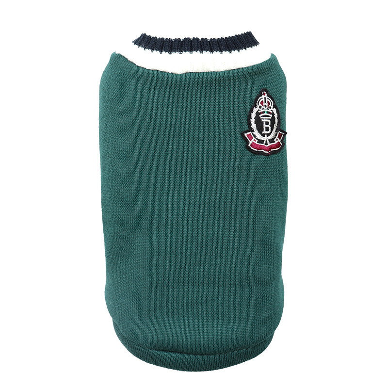 warm dog sweater vest, view 4 - MRSLM