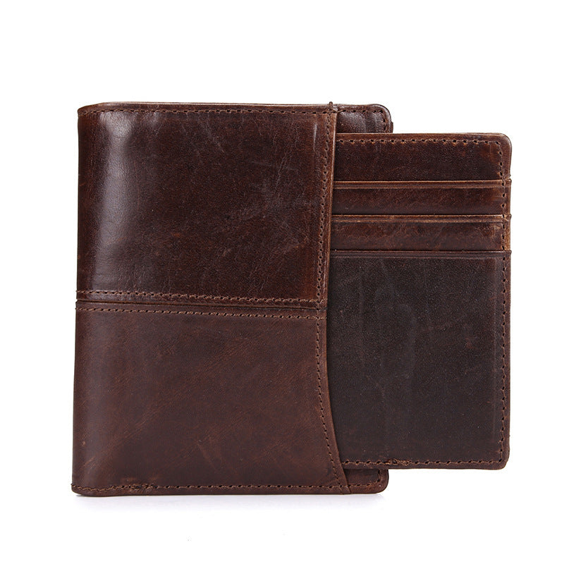 Carteira de couro masculina