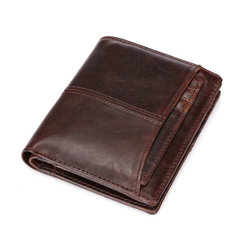 Carteira de couro masculina