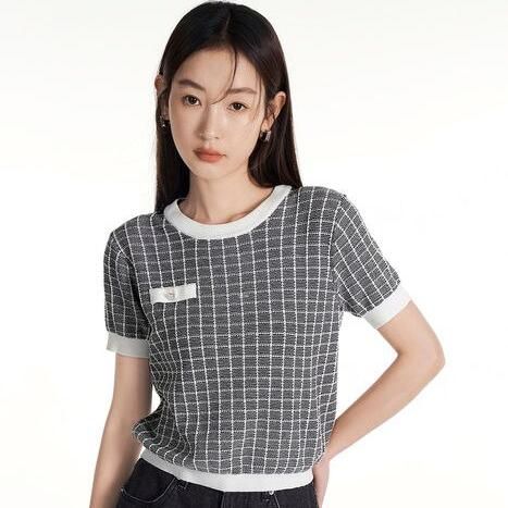 geometric knit top, view 7 - MRSLM