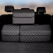 Collapsible faux leather car trunk organizer - MRSLM