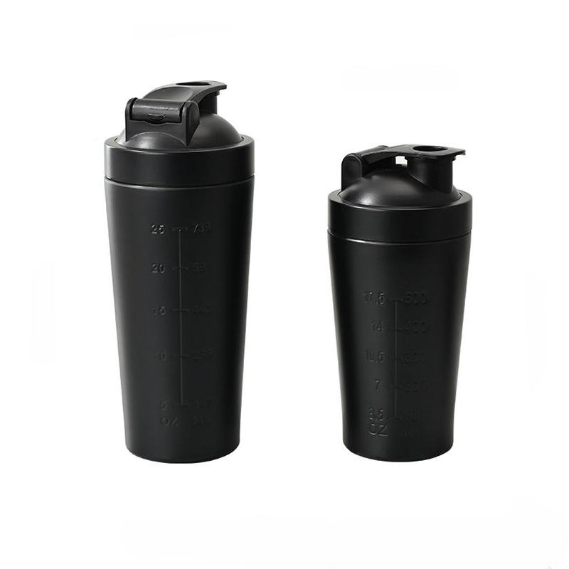 stainless steel protein shaker bottle, view 4 - MRSLM