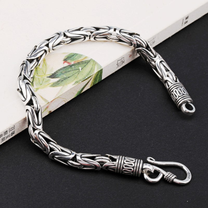 Fashion Silver Vintage Ethnic Style Bracelet