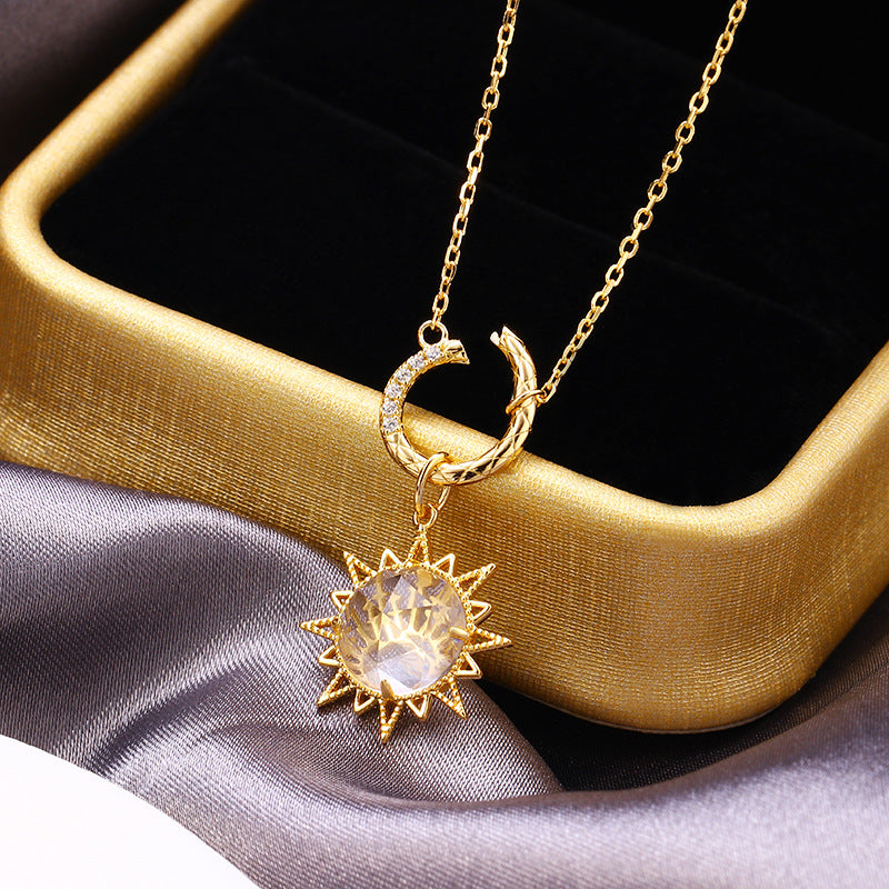 Simple And Versatile Double-sided Rhombic Ring Necklace