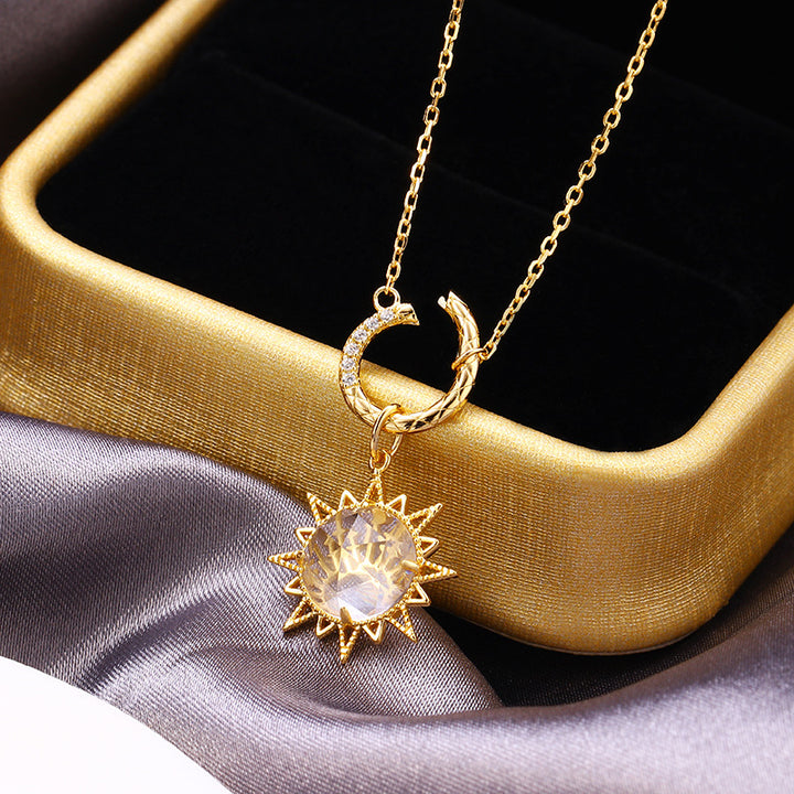 Simple And Versatile Double-sided Rhombic Ring Necklace