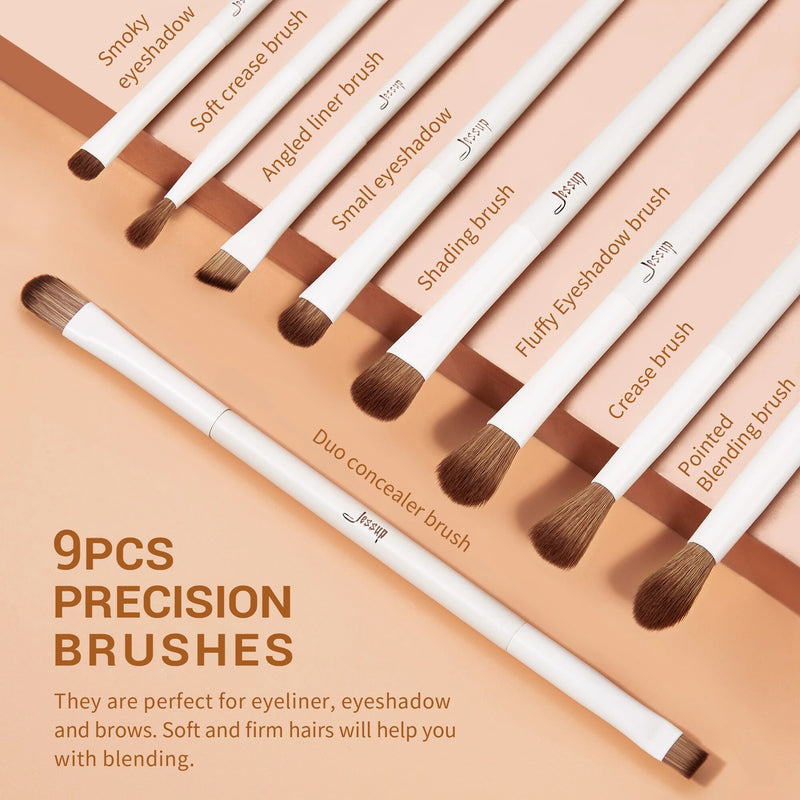 14-piece vegan makeup brush set, view 8 - MRSLM