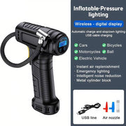 portable 12v car tyre inflator, view 2 - MRSLM
