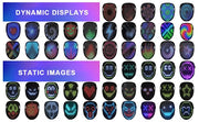 Black grimace Halloween cosplay mask, view 4 - MRSLM