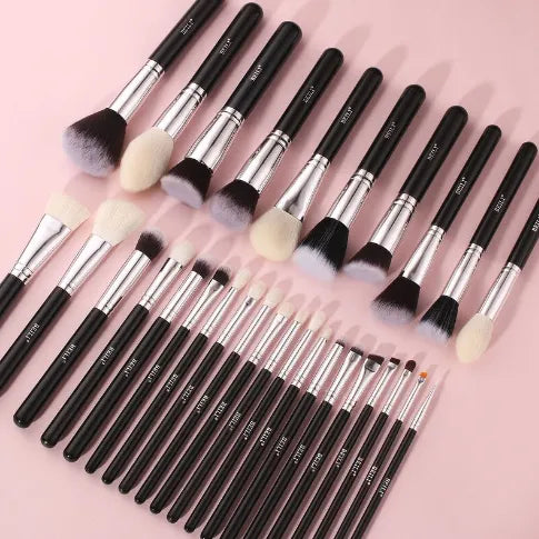 Professional 30PCS black makeup brushes set - MRSLM