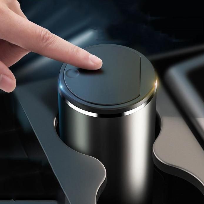 compact alloy car and office trash bin - MRSLM