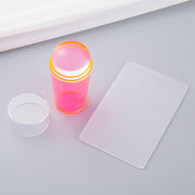 silicone nail art stamper set with scraper, view 3 - MRSLM