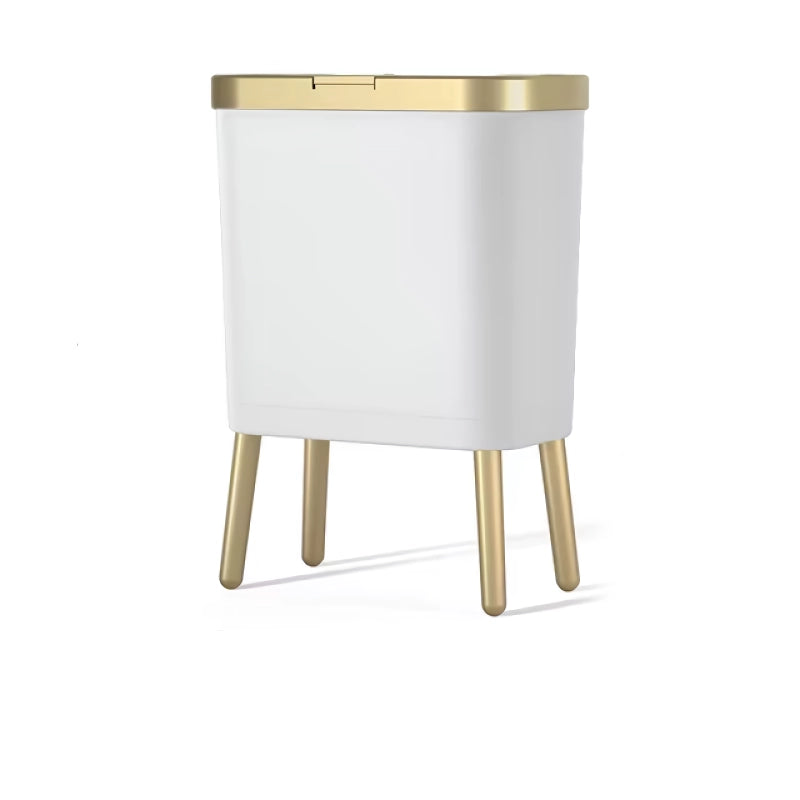 golden high-foot trash can, view 3 - MRSLM