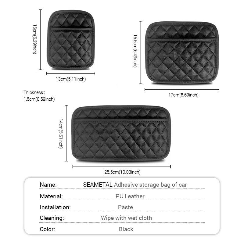 Universeller Auto-Organizer aus PU-Leder für wichtige Accessoires