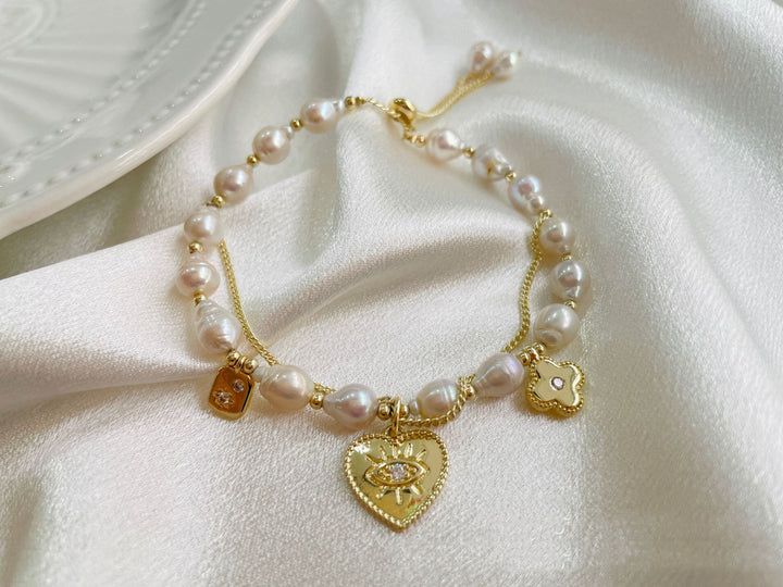 Love Freshwater Pearl Fashion Bracelet